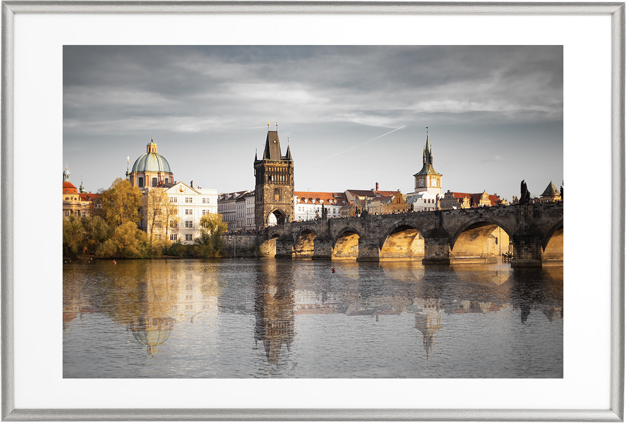 Charles Bridge - silver frame