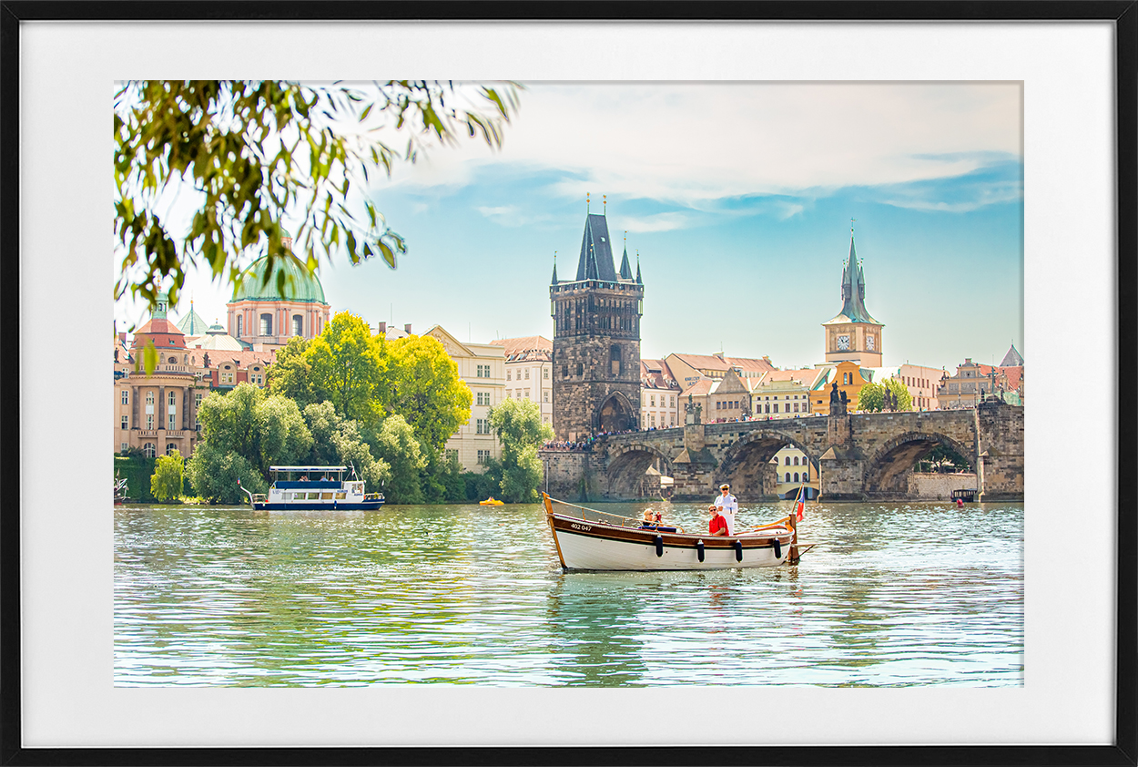 Charles Bridge - black frame