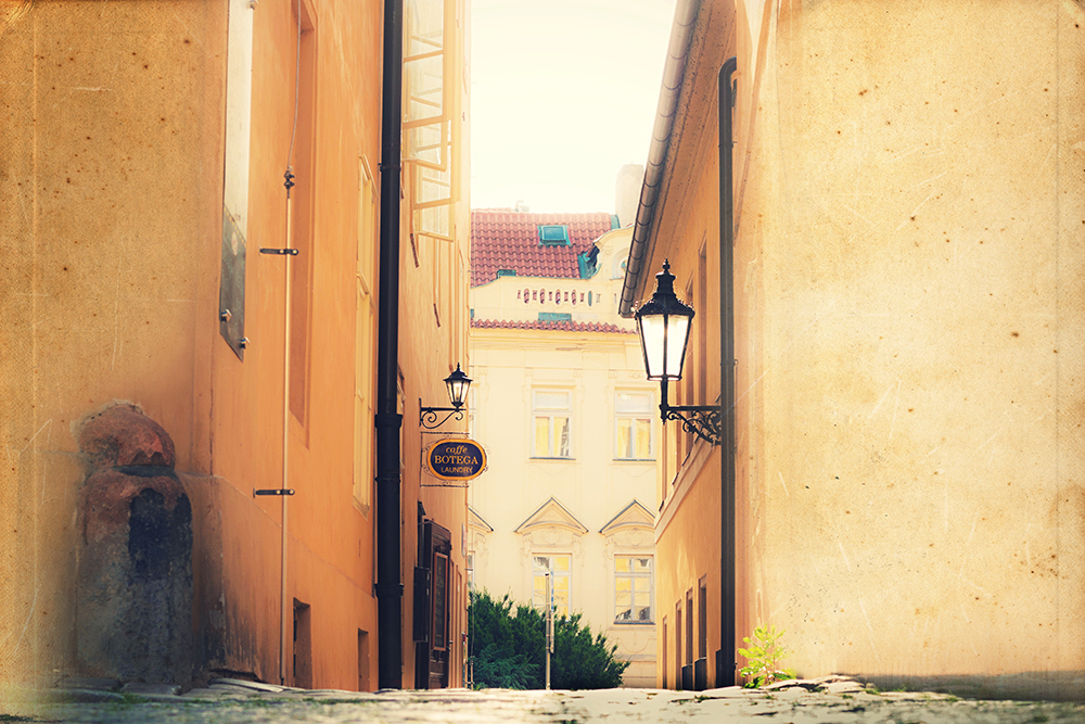 Small alley in Prague